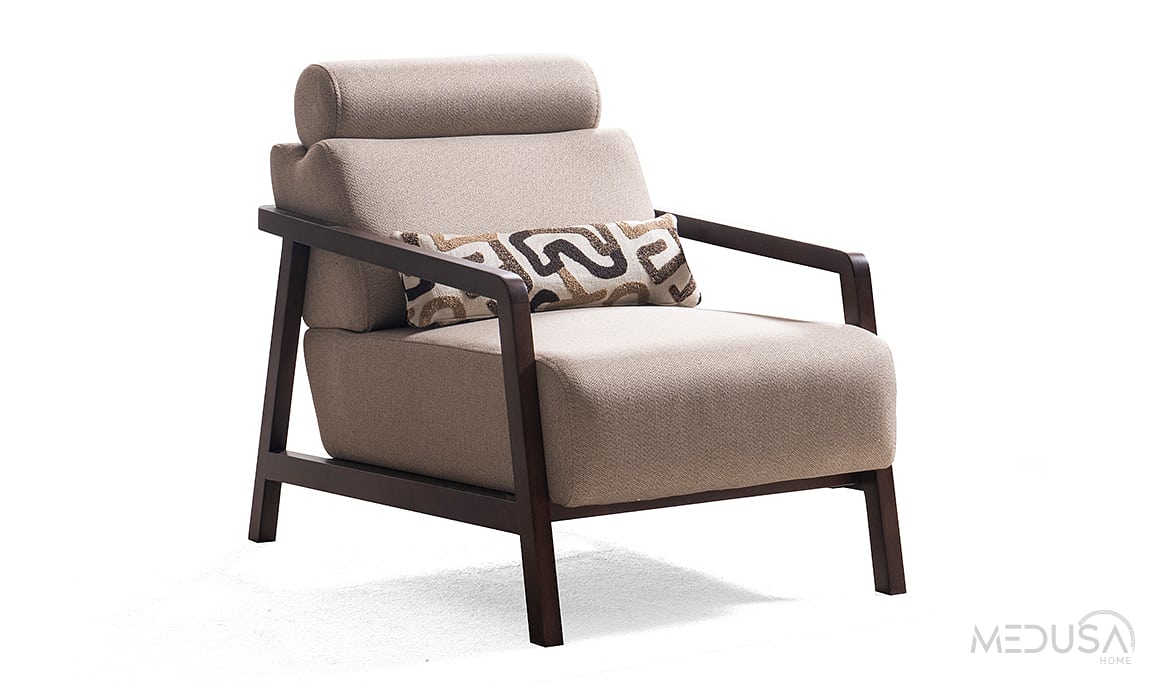 Medusa Home Mobilya - Hisar Kahve Berjer
