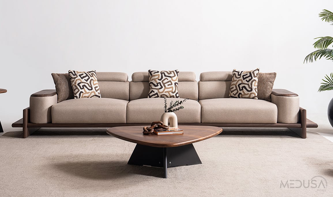 Medusa Home Mobilya - Hisar Kahve Beşli Koltuk