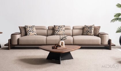 Medusa Home Mobilya - Hisar Kahve Beşli Koltuk