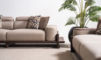 Medusa Home Mobilya - Hisar Kahve Beşli Koltuk
