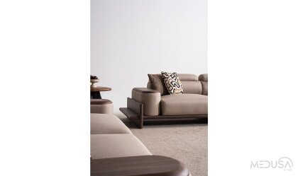 Medusa Home Mobilya - Hisar Kahve Beşli Koltuk