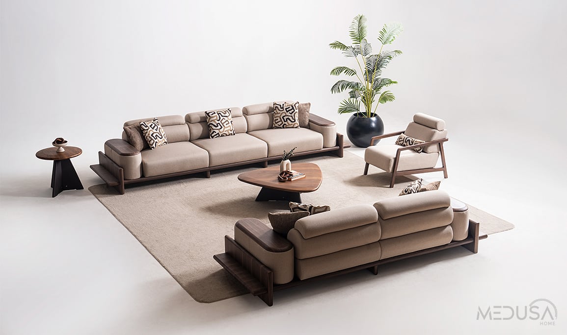 Medusa Home Mobilya - Hisar Kahve Koltuk Takımı