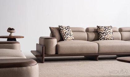 Medusa Home Mobilya - Hisar Kahve Koltuk Takımı