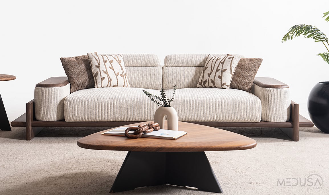 Medusa Home Mobilya - Hisar Krem Koltuk Takımı