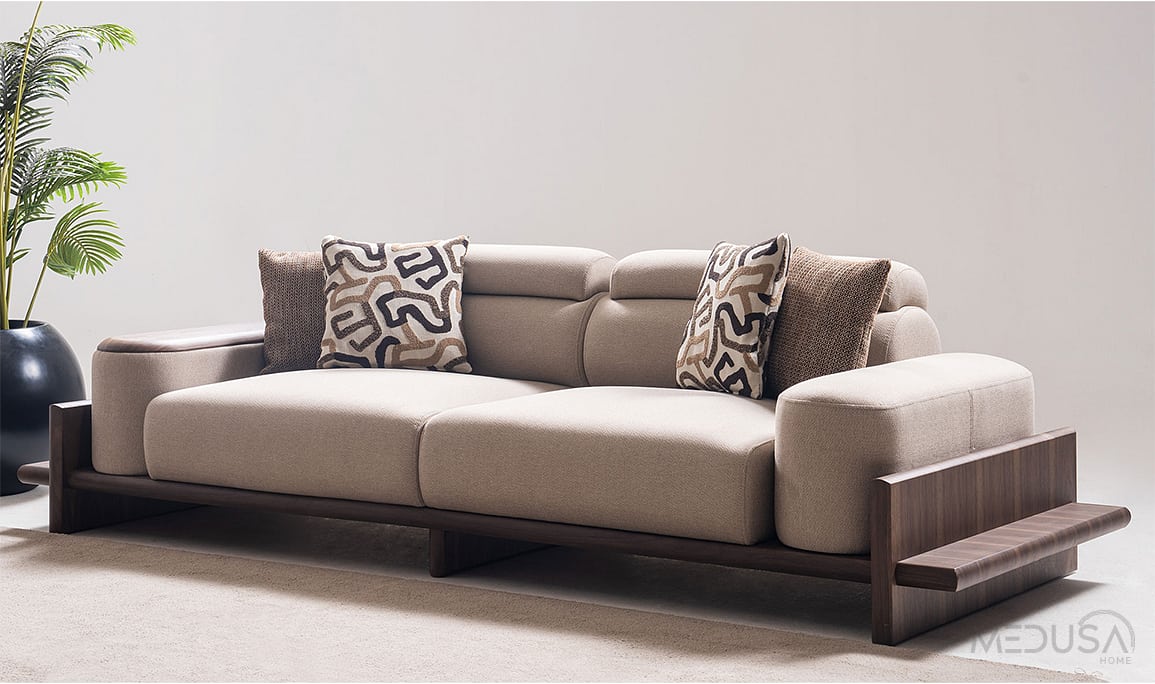 Medusa Home Mobilya - Hisar Krem Koltuk Takımı
