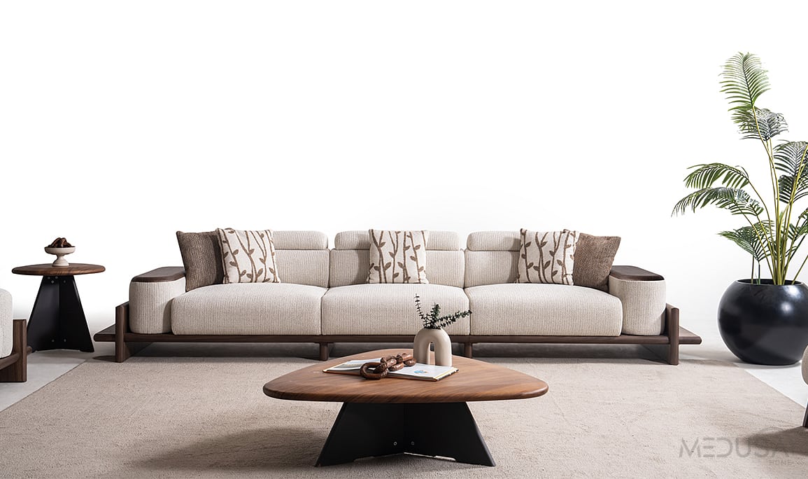 Medusa Home Mobilya - Hisar Krem Koltuk Takımı