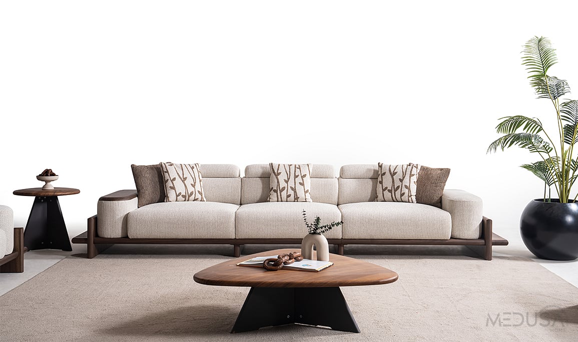 Medusa Home Mobilya - Hisar Krem Koltuk Takımı