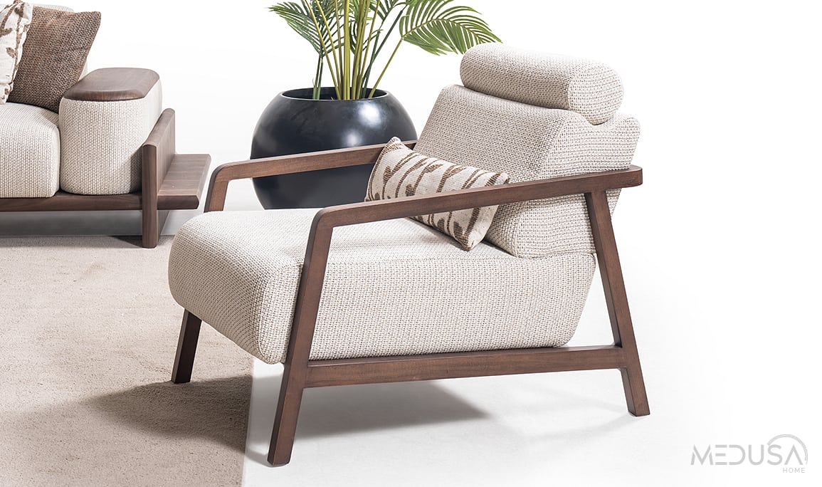 Medusa Home Mobilya - Hisar Krem Koltuk Takımı