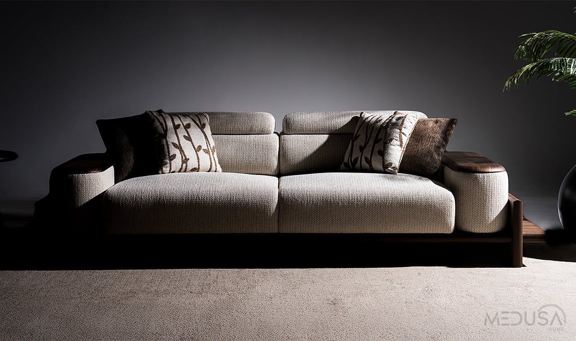 Medusa Home Mobilya - Hisar Krem Koltuk Takımı