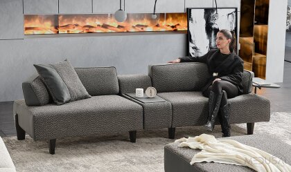 Medusa Home - Hogan Antrasit Dörtlü Koltuk Medusa Home - Hogan Antrasit Dörtlü Koltuk
