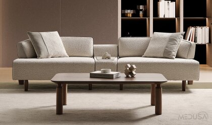 Medusa Home - Hogan Beyaz Dörtlü Koltuk Medusa Home - Hogan Beyaz Dörtlü Koltuk