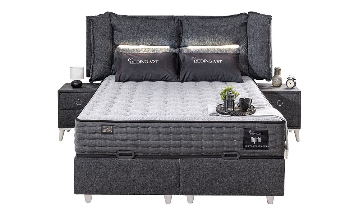 Medusa Home Mobilya - Hybrid Set Baza Başlık Yatak