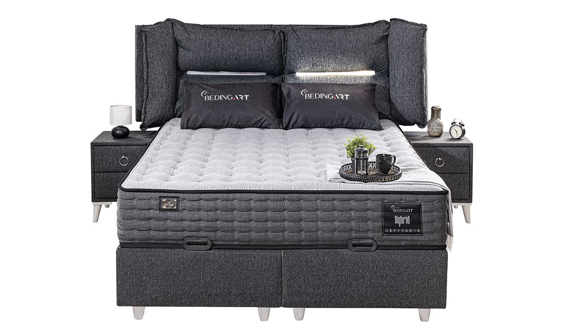 Medusa Home Mobilya - Hybrid Set Baza Başlık Yatak