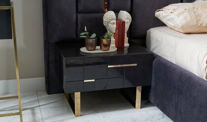 Medusa Home Mobilya - Ibiza Gold Karyola