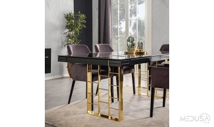 Medusa Home Mobilya - Ibiza Gold Yemek Odası