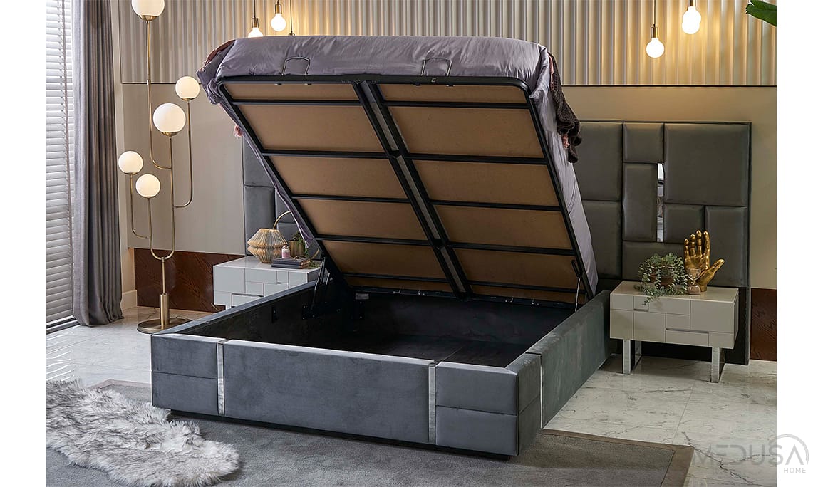 Medusa Home Mobilya - Ibiza Silver Karyola