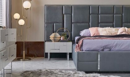 Medusa Home Mobilya - Ibiza Silver Karyola