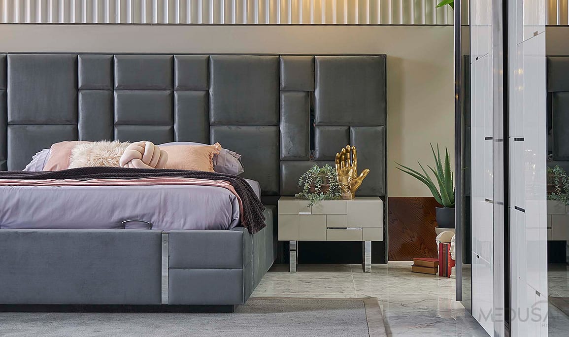 Medusa Home Mobilya - Ibiza Silver Komodin