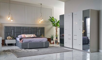 Medusa Home - Ibiza Silver Yatak Odası Medusa Home - Ibiza Silver Yatak Odası