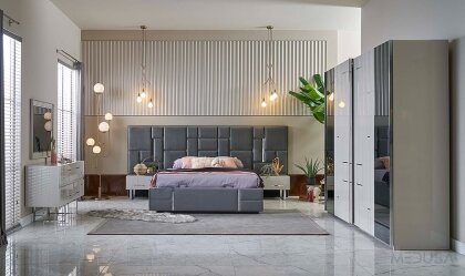 Medusa Home Mobilya - Ibiza Silver Yatak Odası