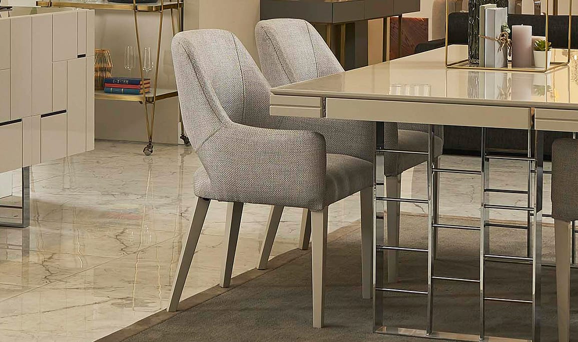 Medusa Home Mobilya - Ibiza Silver Yemek Masası