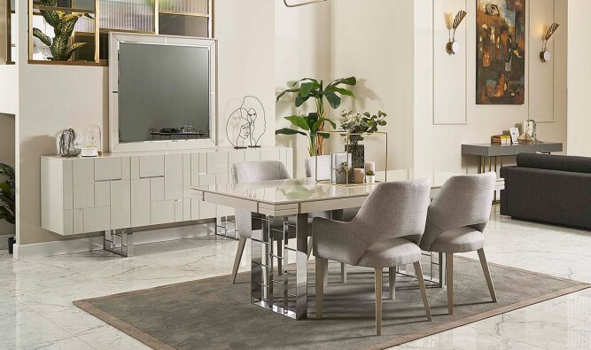 Ibiza Silver Yemek Odası