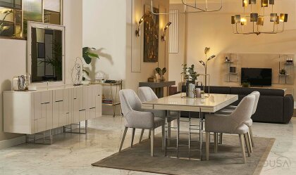 Medusa Home Mobilya - Ibiza Silver Yemek Odası