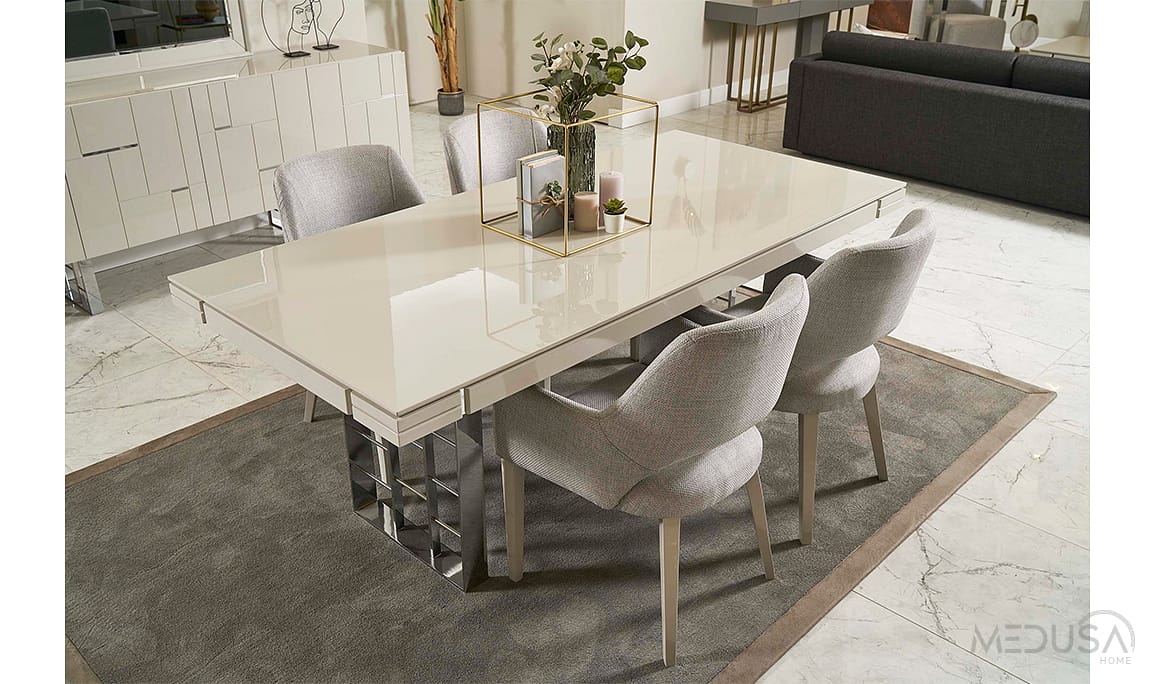 Medusa Home Mobilya - Ibiza Silver Yemek Odası