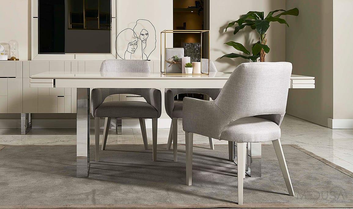 Medusa Home Mobilya - Ibiza Silver Yemek Odası