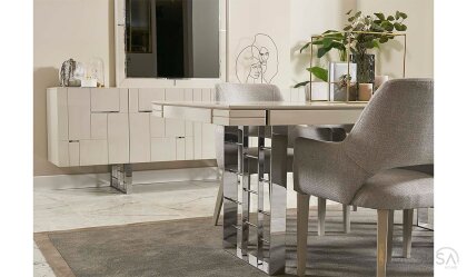 Medusa Home Mobilya - Ibiza Silver Yemek Odası