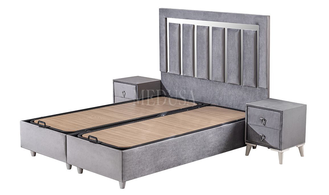Medusa Home Mobilya - Ice Ocean Set Baza Başlık Yatak