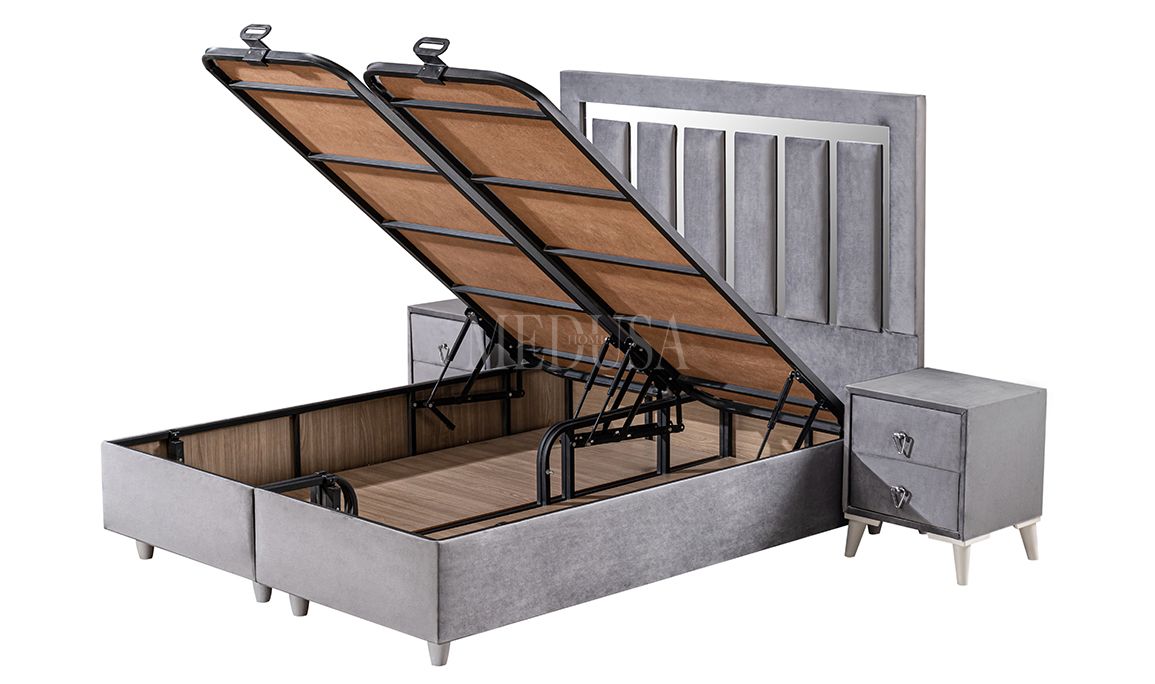 Medusa Home Mobilya - Ice Ocean Set Baza Başlık Yatak