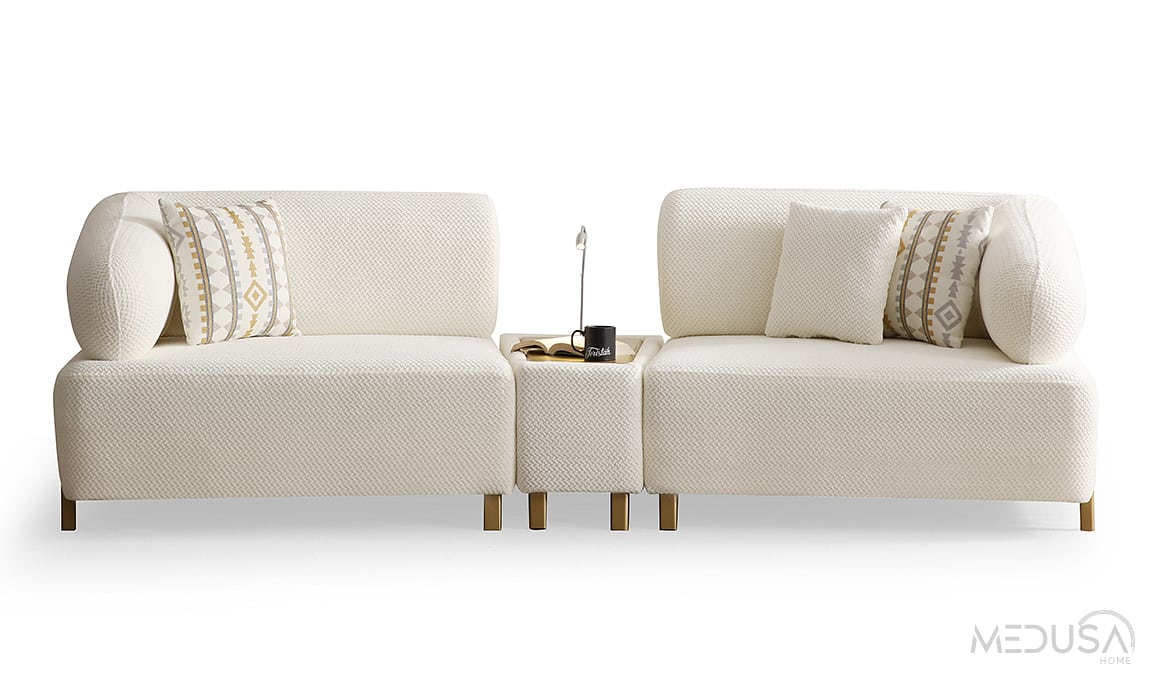 Medusa Home Mobilya - İlyora Antik Yataklı Koltuk Takımı