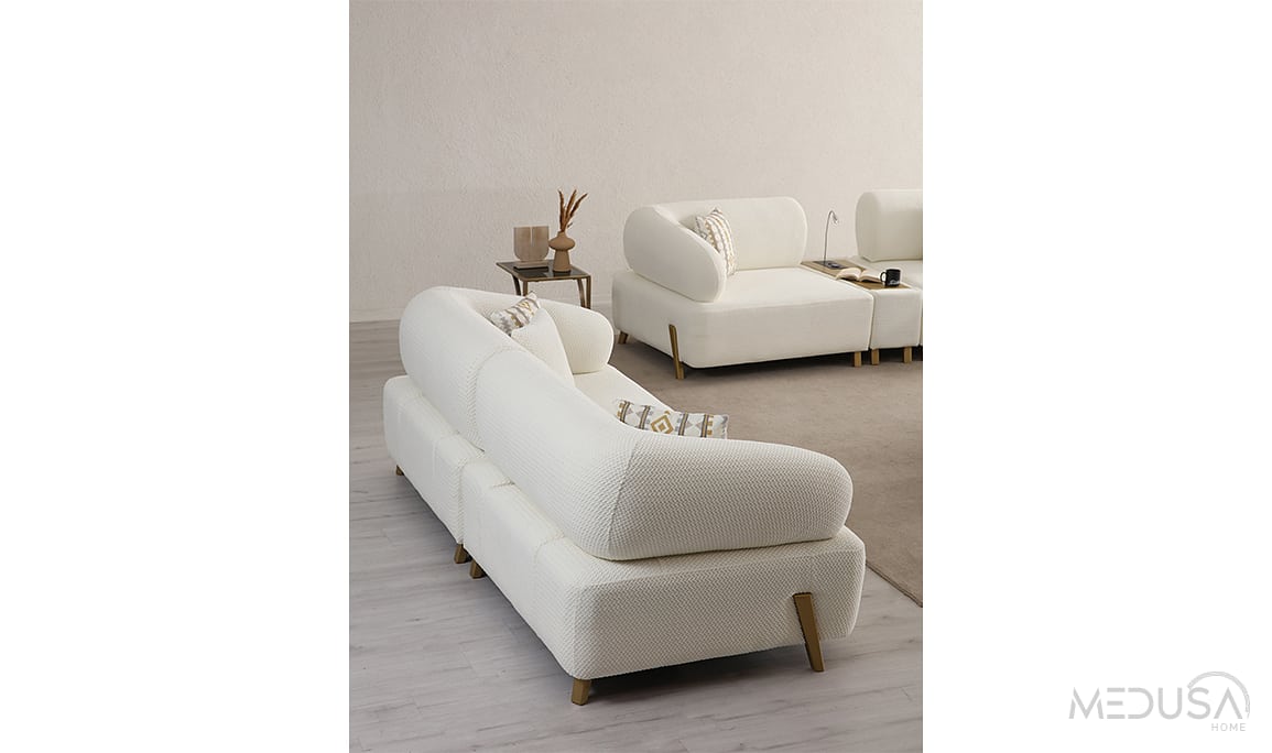 Medusa Home Mobilya - İlyora Antik Yataklı Koltuk Takımı
