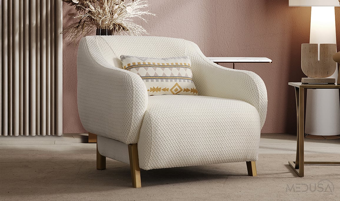 Medusa Home Mobilya - İlyora Antik Yataklı Koltuk Takımı