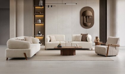 Medusa Home - İlyora Wood Yataklı Koltuk Takımı Medusa Home - İlyora Wood Yataklı Koltuk Takımı