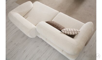 Medusa Home Mobilya - İlyora Wood Yataklı Üçlü Koltuk