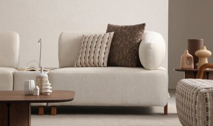 Medusa Home Mobilya - İlyora Wood Yataklı ve Sehpalı Üçlü Koltuk