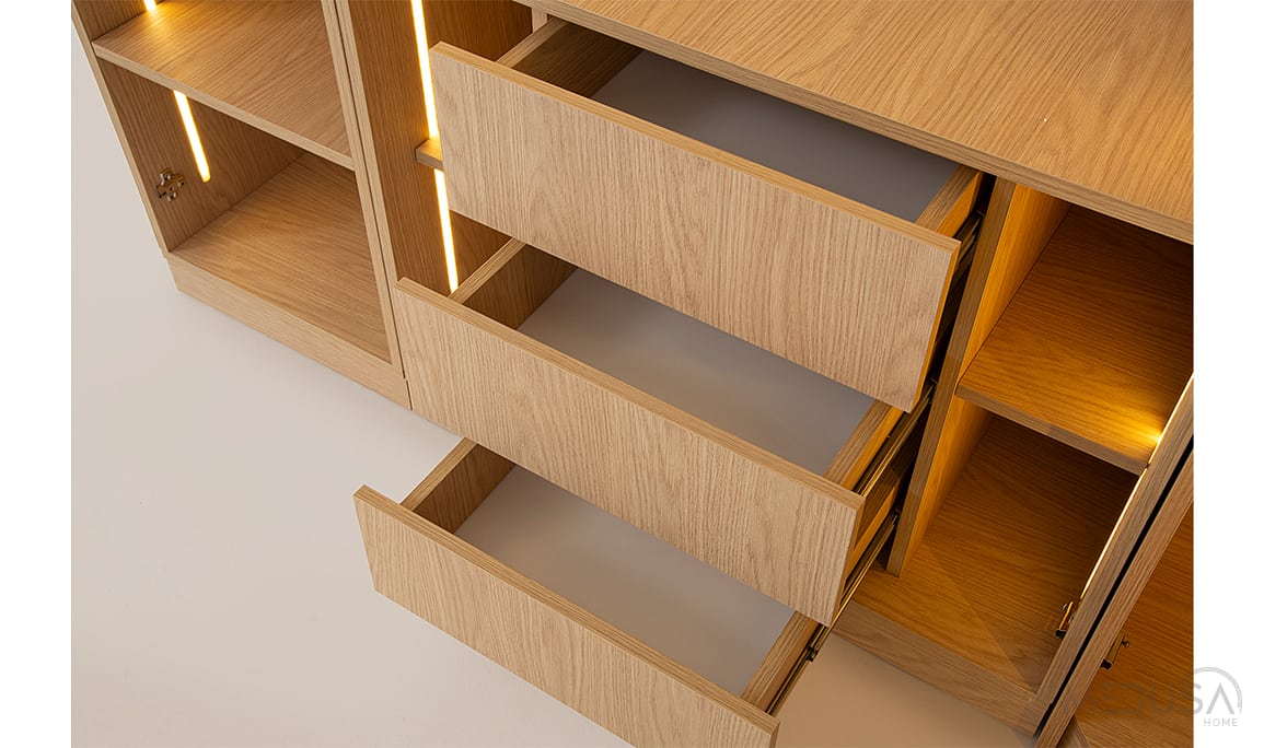 Medusa Home Mobilya - İmza Meşe Köşe Gardırop