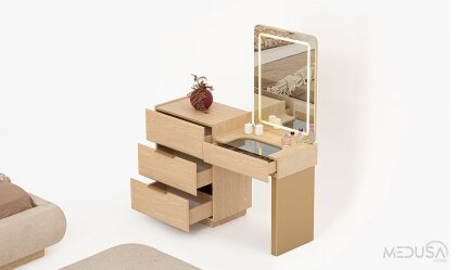 Medusa Home Mobilya - İmza Meşe Köşe Yatak Odası