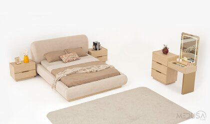 Medusa Home Mobilya - İmza Meşe Yatak Odası 