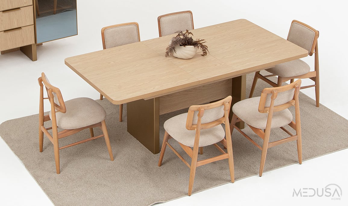 Medusa Home Mobilya - İmza Meşe Yemek Masası