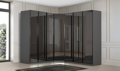 Medusa Home - Infinity Black Köşe Gardırop Medusa Home - Infinity Black Köşe Gardırop