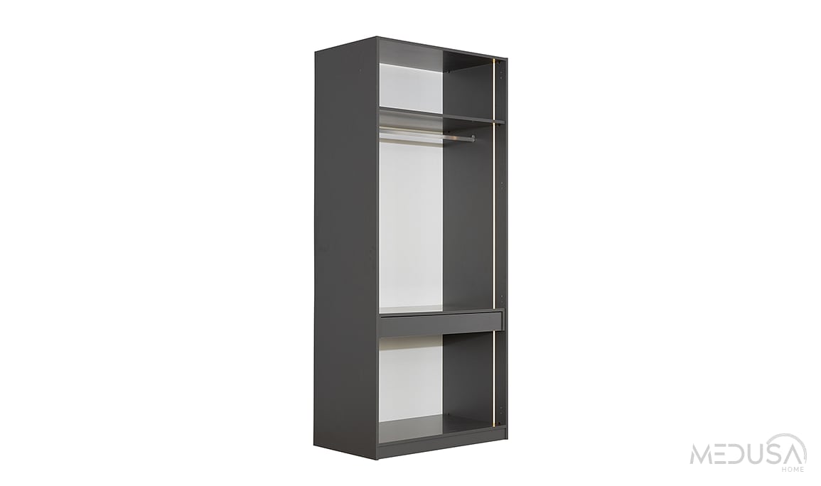 Medusa Home Mobilya - Infinity Black Köşe Gardırop