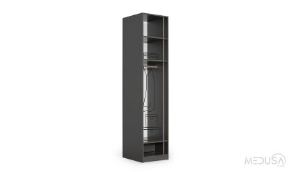 Medusa Home Mobilya - Infinity Black Köşe Gardırop