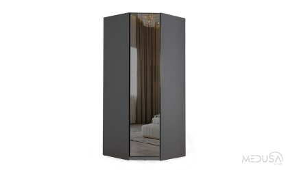 Medusa Home Mobilya - Infinity Black Köşe Gardırop