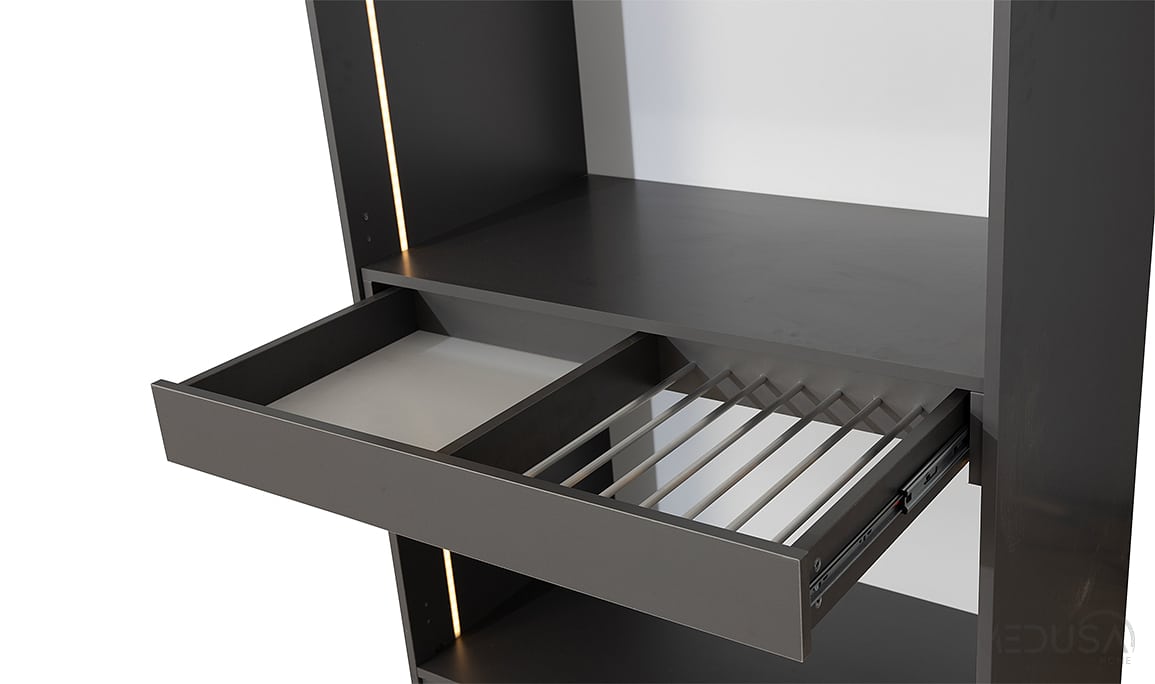 Medusa Home Mobilya - Infinity Black Köşe Gardırop