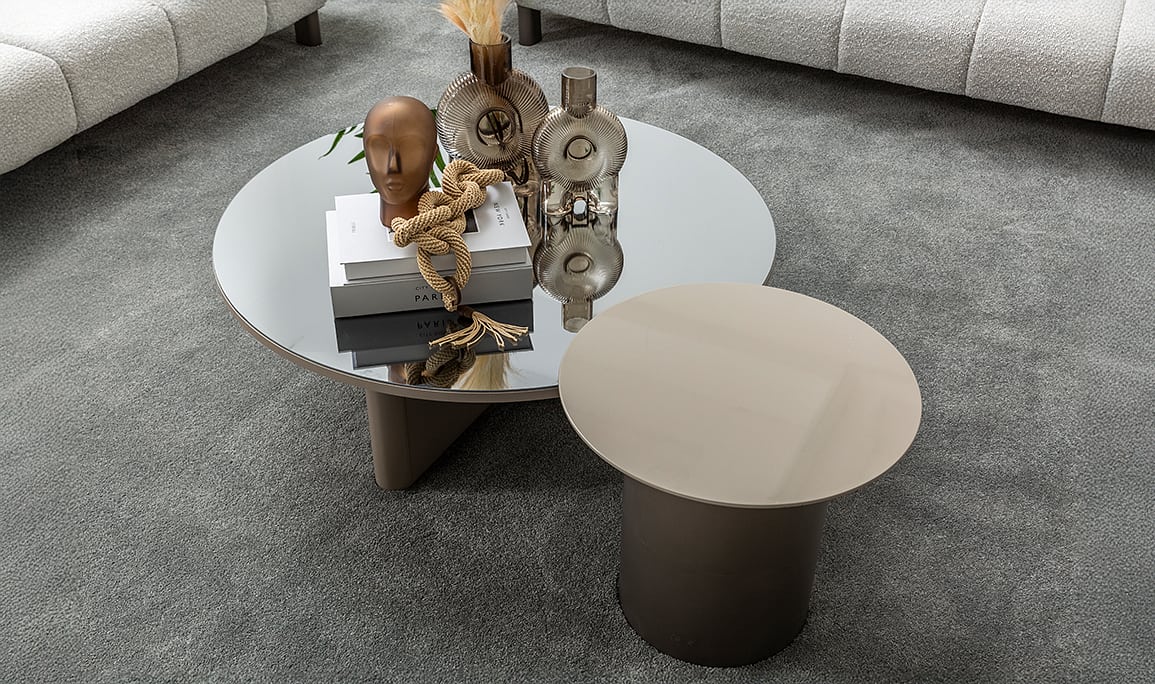 Medusa Home Mobilya - Inox Sehpa Seti