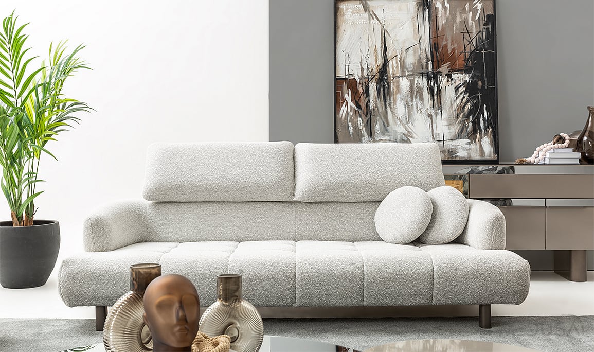 Medusa Home Mobilya - Inox Üçlü Koltuk