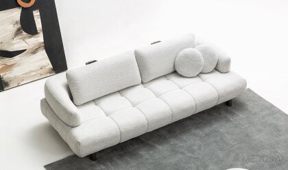 Medusa Home Mobilya - Inox Üçlü Koltuk